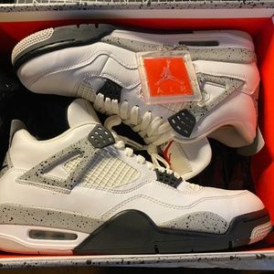 2016 AIR JORDAN 4 WHITE CEMENT